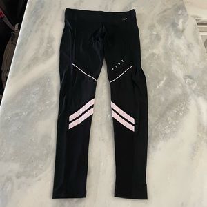 Victoria’s Secret Pink Ultimate Leggings Mesh Black Pink Size M